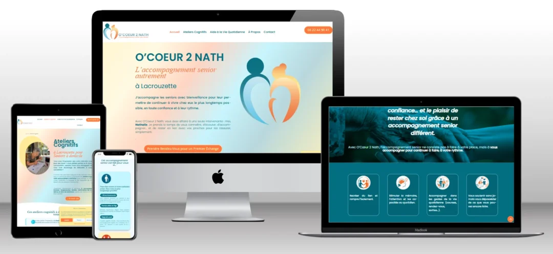 site web responsive o coeur de nath